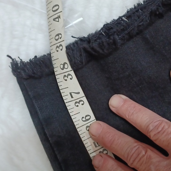 Gianna‎ Bini Black Fringed Jeans  30 28x38 - Picture 8 of 10